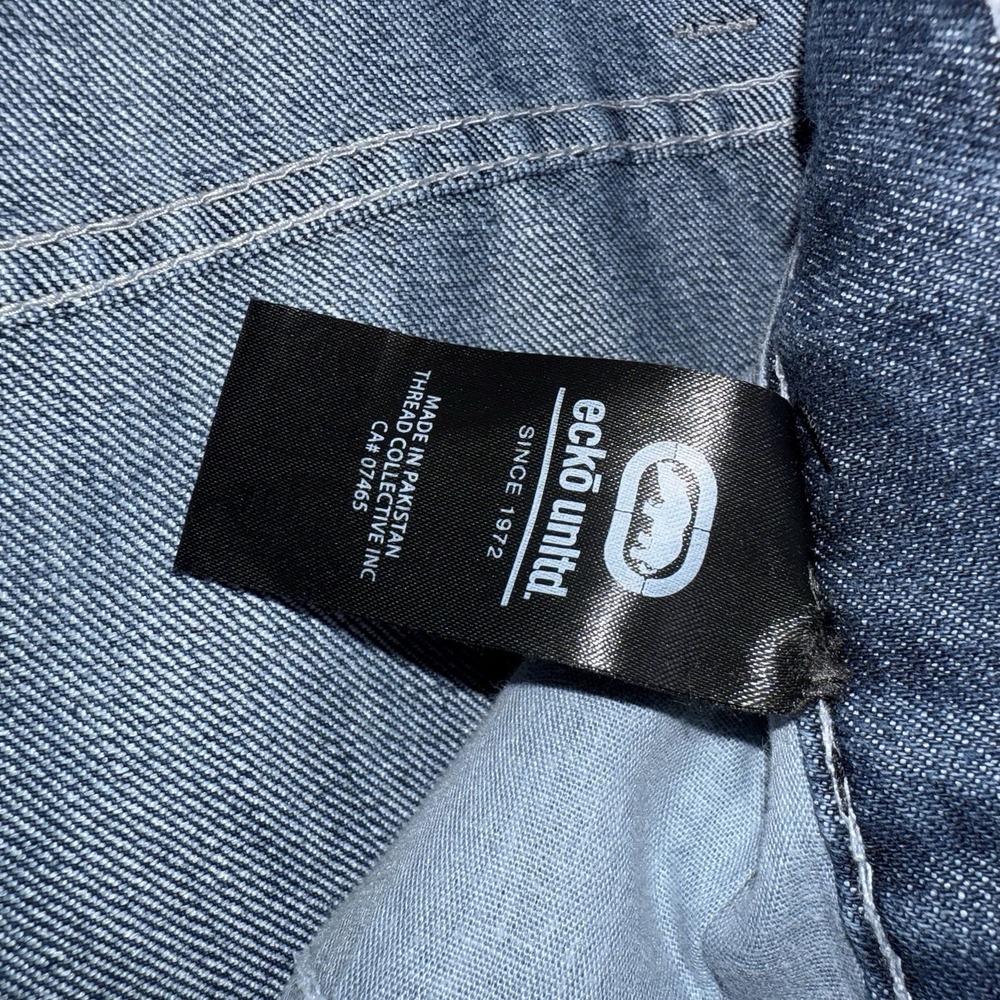 Ecko Unltd Jeans Loose Leg Athletic Fit Y2k Hip‎ Hop Denim Men's 36x32 - Picture 15 of 16